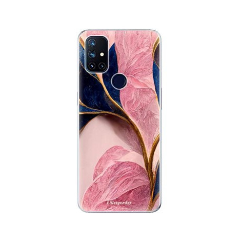 iSaprio Pink Blue Leaves pro OnePlus Nord N10 5G