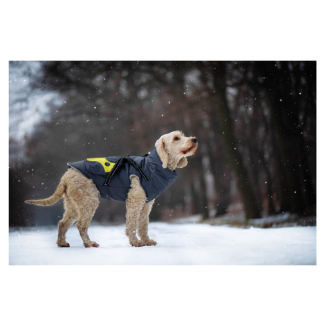 Vsepropejska Tandor zimní bunda pro psa s postrojem Barva: Šedá, Délka zad (cm): 25, Obvod hrudn