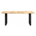 Jídelní stůl mangovníkové dřevo / kov 180x90x76 cm,Jídelní stůl mangovníkové dřevo / kov 180x90x