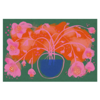 Ilustrace Pink Flower Bouquet, Treechild, 40 × 26.7 cm