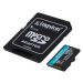 Kingston MicroSDXC karta 128GB Canvas Go! Plus, R:170/W:90MB/s, Class 10, UHS-I, U3, V30, A2 + A