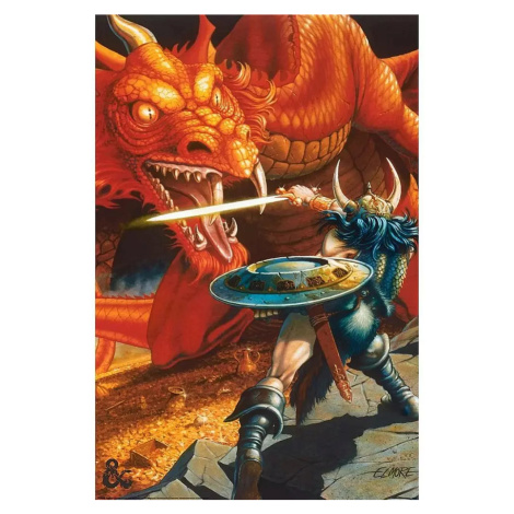 Plakát Dungeons &amp; Dragons - Classic Red Dragon Battle Pyramid