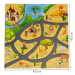 ECO TOYS Dětské pěnové puzzle 93,5x93,5cm, hrací deka, podložka na zem Safari, 9 dílů, ECO Toys