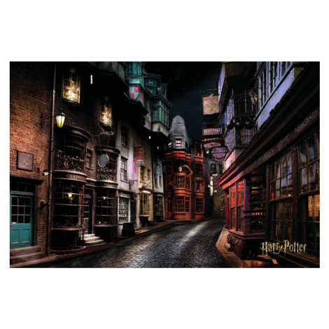 Plakát, Obraz - Harry Potter - Příčná ulice, (120 x 80 cm)