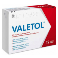 Valetol 300mg/150mg/50mg tbl.nob.12