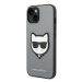 Karl Lagerfeld KLHCP14SSAPCHG hard silikonové pouzdro iPhone 14 6.1" silver Saffiano Choupette H