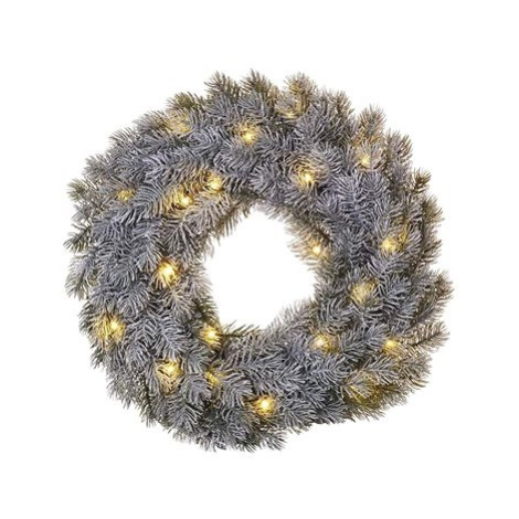 EMOS LED dekorace – adventní věnec, 40 cm, 2x AA, vnitřní, teplá bílá, časovač