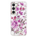 Guess GUHCS23SHCFWST hard silikonové pouzdro Samsung Galaxy S23 5G white Flower Collection