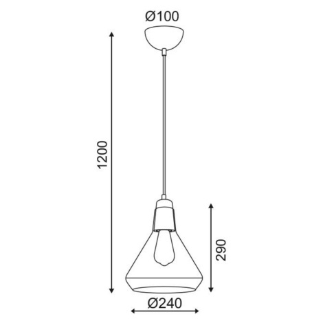 ACA Lighting Style závěsné svítidlo V36035RG