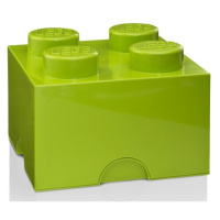 Lego® úložný box 250x252x181 světle zelený
