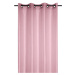 Dekorační záclona s kroužky LINWOOD růžová 140x260 cm (cena za 1 kus) France SUPER CENA