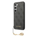 Guess GUHCS23SGF4GGR hard silikonové pouzdro Samsung Galaxy S23 5G grey 4G Charms Collection