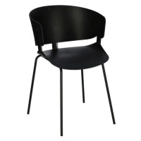 Plastová jídelní židle Greta černá