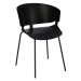 Plastová jídelní židle Greta černá