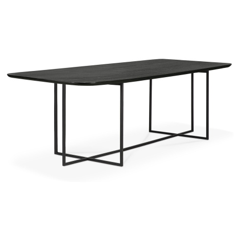 Ethnicraft designové jídelní stoly Oak Arc Black Dining Table (200 cm)