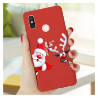 Silkonové Christmas pouzdro na Xiaomi Redmi Note 8 - Veselý sob a Santa