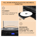 Auna 388-DAB +, stereo systém, 20 W max., desky, CD, kazety, BT, FM / DAB +, USB, černý
