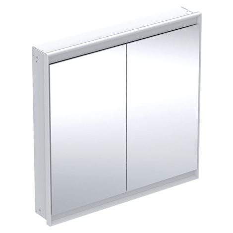 Geberit ONE - Zrcadlová skříňka s LED osvětlením, 900x900x150 mm, 2 dvířka, vestavná, bílá 505.8