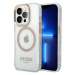 Kryt Guess GUHMP14XHTRMD iPhone 14 Pro Max 6,7" gold hard case Metal Outline Magsafe (GUHMP14XHT