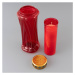 Nexos 85949 Smuteční svíčka, červená, 28 cm, 3 kusy