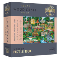 Trefl Dřevěné puzzle 1000 - Francie - slavná místa