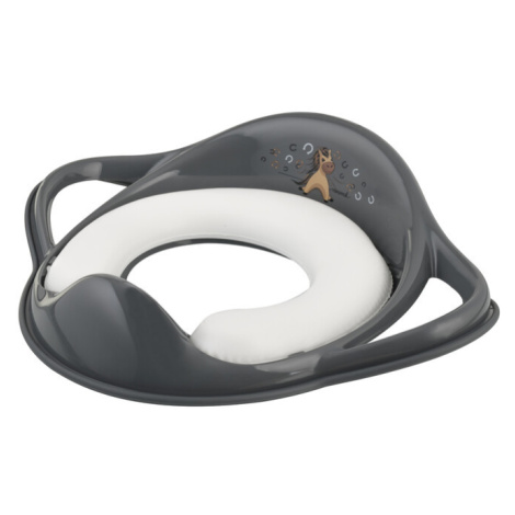MALTEX - Redukce na WC s úchyty měkká Koník Minimal - steel grey
