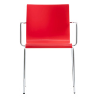 PEDRALI - Židle KUADRA XL 2404 DS s područkami - červená