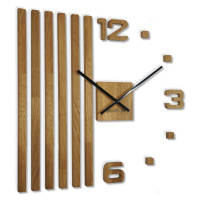 Unikátní dřevěné hodiny na zeď 60 x 60 cm