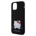 Zadní kryt Hello Kitty Liquid Silicone Daydreaming Logo pro Apple iPhone 12/12 Pro, black