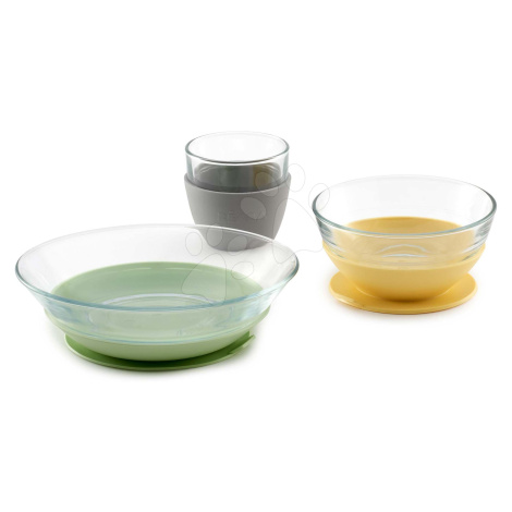 Jídelní souprava ze skla Duralex Yellow Glass Meal Beaba z vysoce kvalitního temperovaného mater