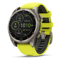 Garmin Fenix 8 47mm Sapphire Solar Titanium Yellow/Graphite Band