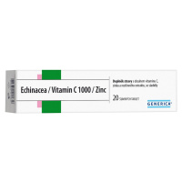 GENERICA Echinacea/Vitamin C 1000/Zinc 20 šumivých tablet