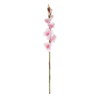 Umělá květina Gladiola 85 cm, růžová