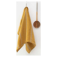 Lněná utěrka 65x65 cm Amber Bronze Stripes – Linen Tales