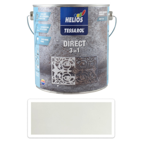 TESSAROL Direct 3in1 - antikorozní barva na kov 2.5 l Bílá HELIOS PREISSER