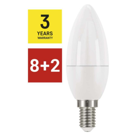 8 + 2 zdarma – LED žárovka Classic svíčka / E14 / 5 W (40 W) / 470 lm / teplá bílá EMOS