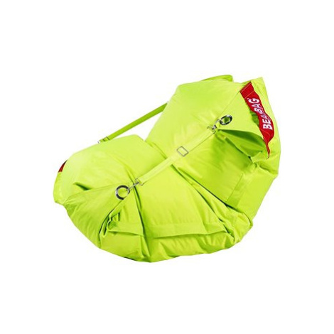 BeanBag Sedací pytel 189×140 comfort s popruhy fluo limet