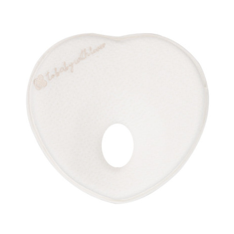 KIKKABOO - Ergonomický polštářek z paměťové pěny Heart Airknit White