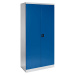 eurokraft pro Skříň na materiál, šířka 950 mm, 4 výsuvné police, dveře hořcově modré