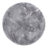 ELLE Decoration koberce Kusový koberec Cosy 106110 Silver kruh z kolekce Elle - 200x200 (průměr)