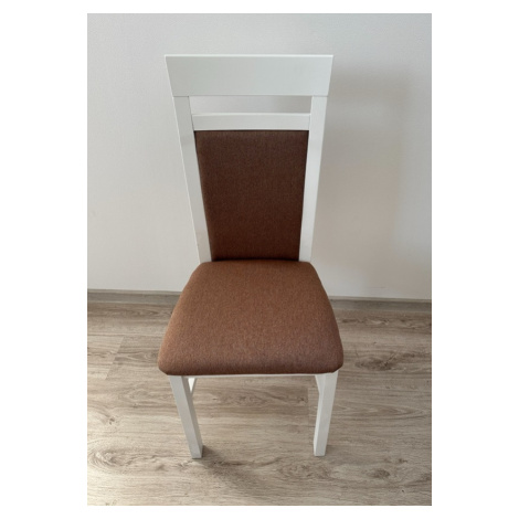 Drewmix Jídelní židle MILANO 6 | bílá látka 15