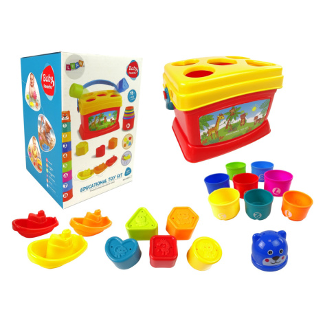 mamido Vzdělávací kbelíky Pyramidový třídič lodí třídič do koupele