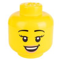 LEGO Malý úložný box ve tvaru Lego hlavy (Happy Girl)