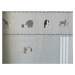 7504-2 ICH Wallcoverings dětská samolepící šedá bordura na zeď z kolekce Noa 2025 zvířátka, veli
