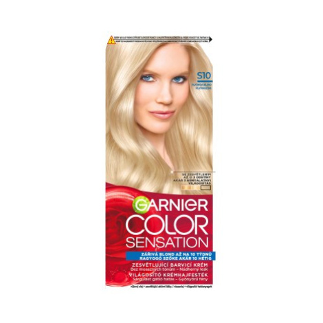 Garnier Color Sensation permanentní barva na vlasy S10 platinová blond, 60+40+10ml