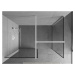 MEXEN/S Kioto Sprchová zástěna Walk-in 80 x 80 cm, černý vzor, bílá 800-080-202-20-70-080