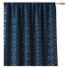 Dekorační vzorovaný závěs s řasící páskou BRILIANTOS modrá 140x250 cm (cena za 1 kus) MyBestHome