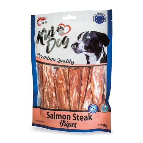 KIDDOG lososový steak v proužku 250 g