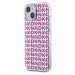 DKNY PC/TPU Repeat Pattern kryt iPhone 15 růžový