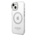 Guess GUHMP14SHTRMS hard silikonové pouzdro iPhone 14 6.1" silver Metal Outline Magsafe